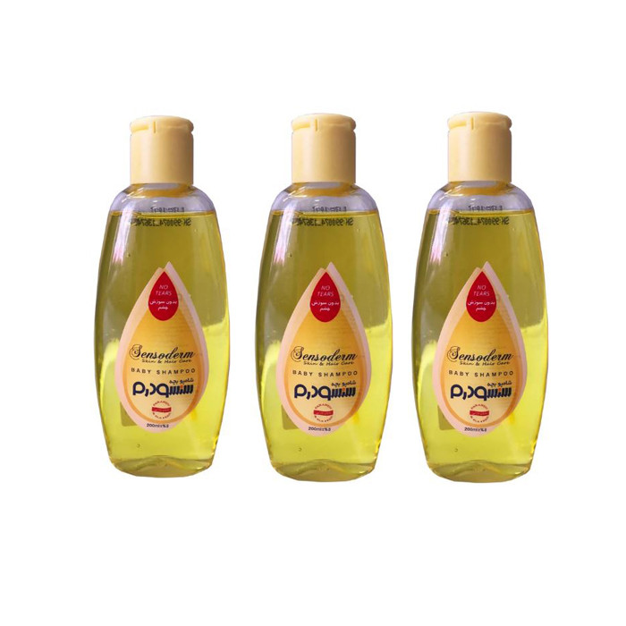 شامپو بچه سنسودرم مدل 01 حجم 200 میلی لیتر مجموعه سه عددی