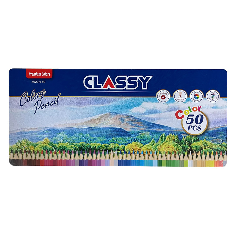 مداد رنگی 50 رنگ کلاسی مدل 5020H