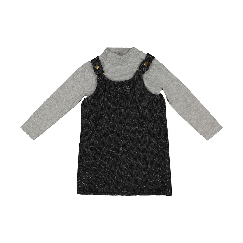 ست تی شرت و سارافون دخترانه مدل TGG-1009