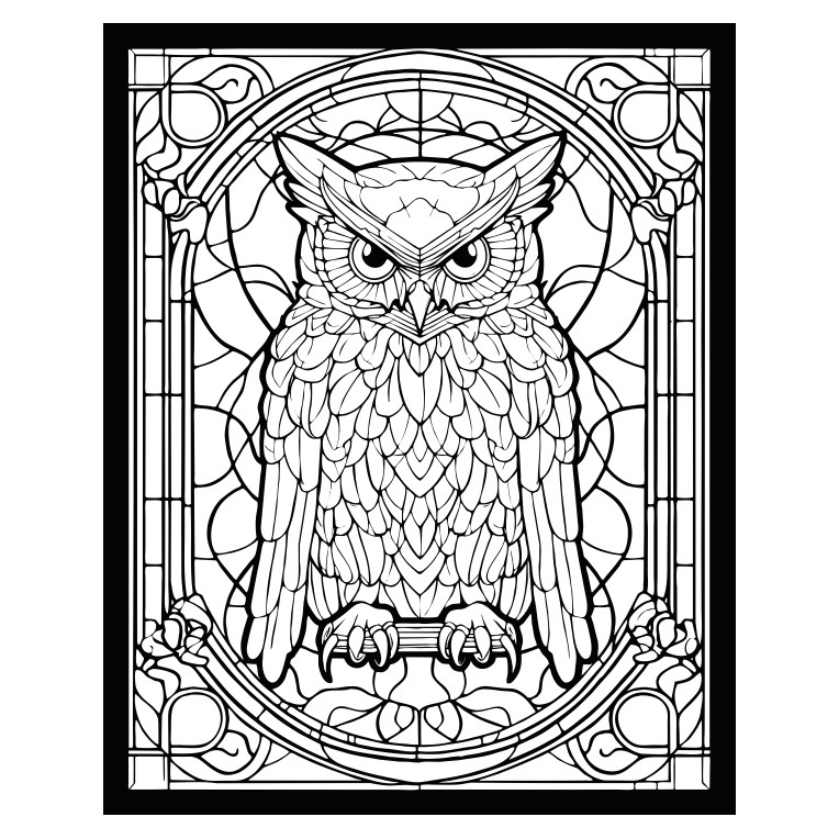 شابلون مدل جغد کد SP645-1