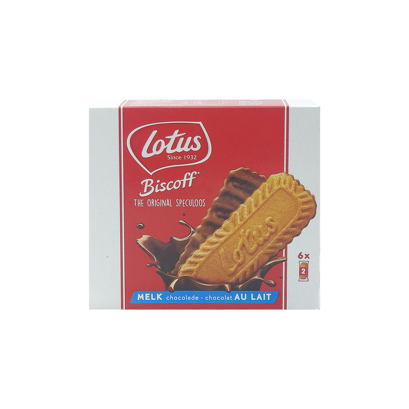 خرید و قیمت بیسکویت بیسکاف با کرم شکلات لوتوس - 162 گرم