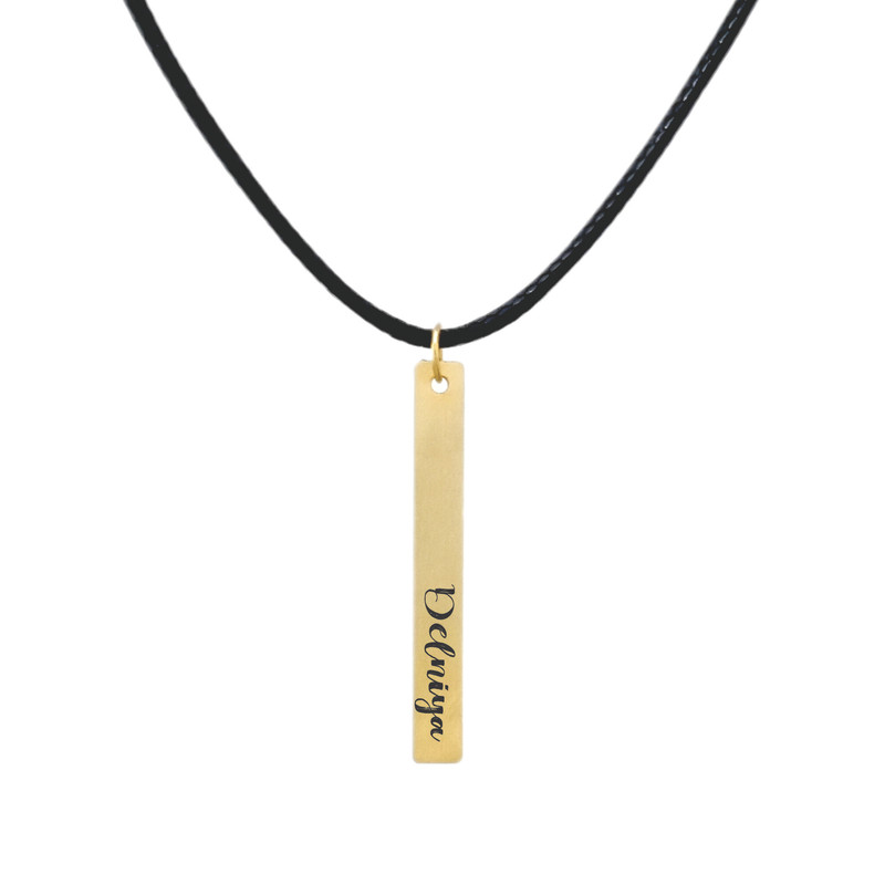 گردنبند طلا 18 عیار زنانه لیردا مدل اسم دلنیا 824