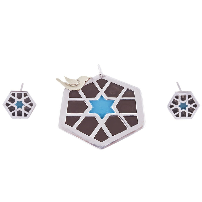 نیمست پراگ طرح هشت ضلعی مرغ آمین مدل PRG121007