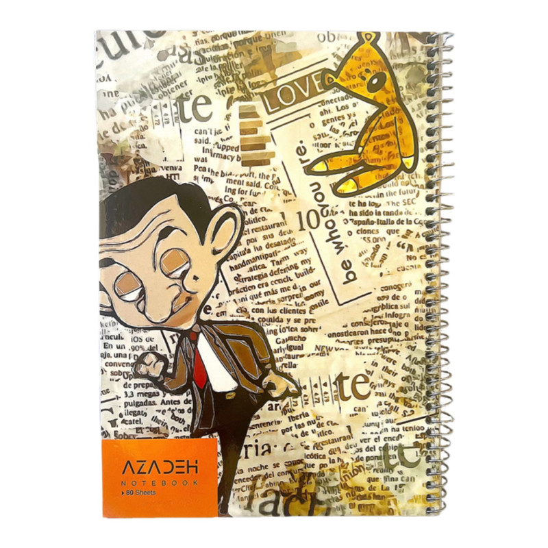 دفتر مشق ۸۰ برگ آزاده مدل مستربین