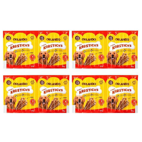 خرید و قیمت تشویقی سگ اورلاندو مدل مدادی طعم گاو وزن 88 گرم بسته 4 عددی