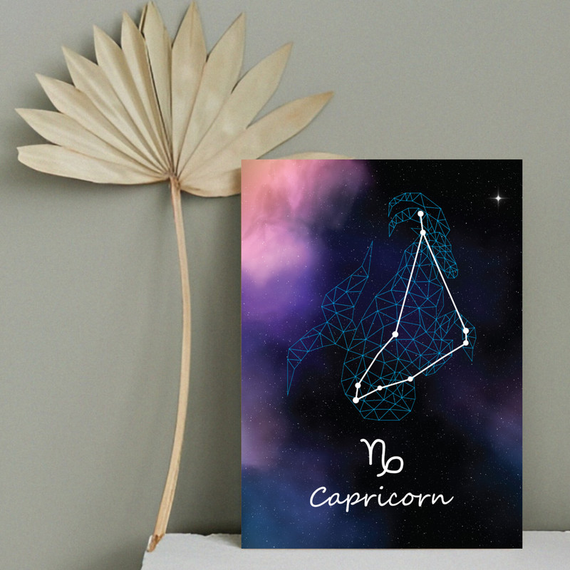 خرید و قیمت تابلو شاسی پارادایز طرح ماه دی capricorn مدل 009
