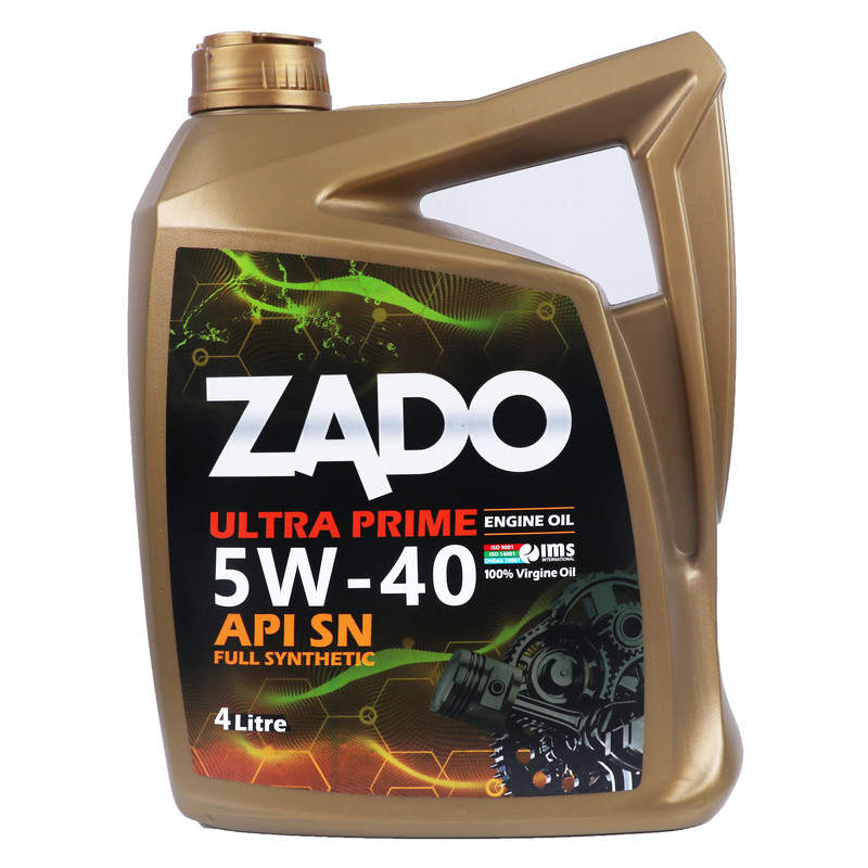 روغن موتور خودرو زادو مدل ULTAR PRIME کد SAE 5W40-SN حجم 4 لیتر