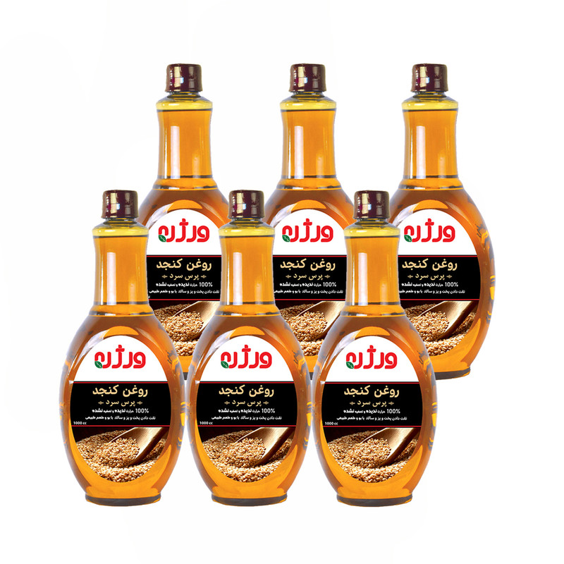 خرید و قیمت روغن کنجد فرابکر ورژن - 1 لیتر بسته 6 عددی
