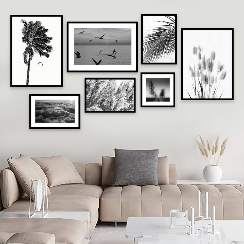 تابلو بکلیت طرح منظره طبیعت مدل شاین اکلیلی B-857 مجموعه 7 عددی