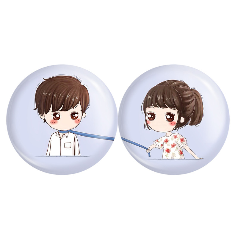 مگنت خندالو مدل عاشقانه Love کد A16 مجموعه 2 عددی