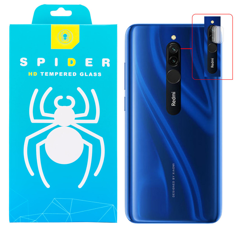 محافظ لنز دوربین اسپایدر مدل GC-2000 مناسب برای گوشی موبایل شیائومی Redmi 8 بسته سه عددی