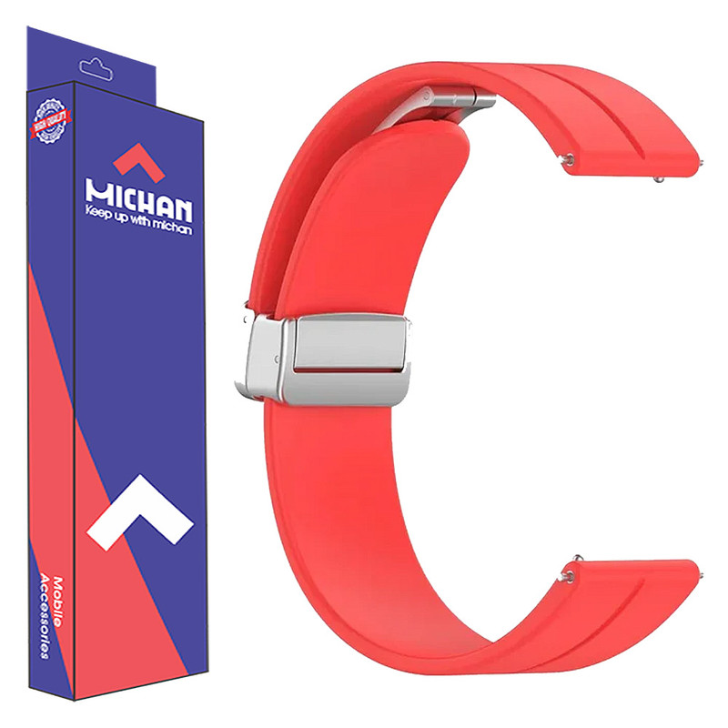 بند میچان مدل Silicone Magnetic مناسب برای ساعت هوشمند میبرو Watch Lite 2/Lite 3/Lite 3 Pro