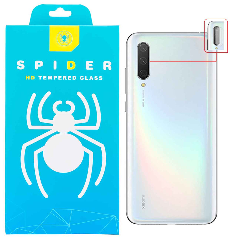 محافظ لنز دوربین اسپایدر مدل GC-2000 مناسب برای گوشی موبایل شیائومی Mi 9 lite بسته دو عددی