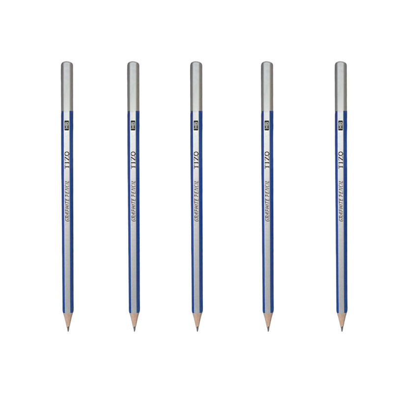 مداد مشکی تیزو مدل Graphite pencil بسته ۵ عددی