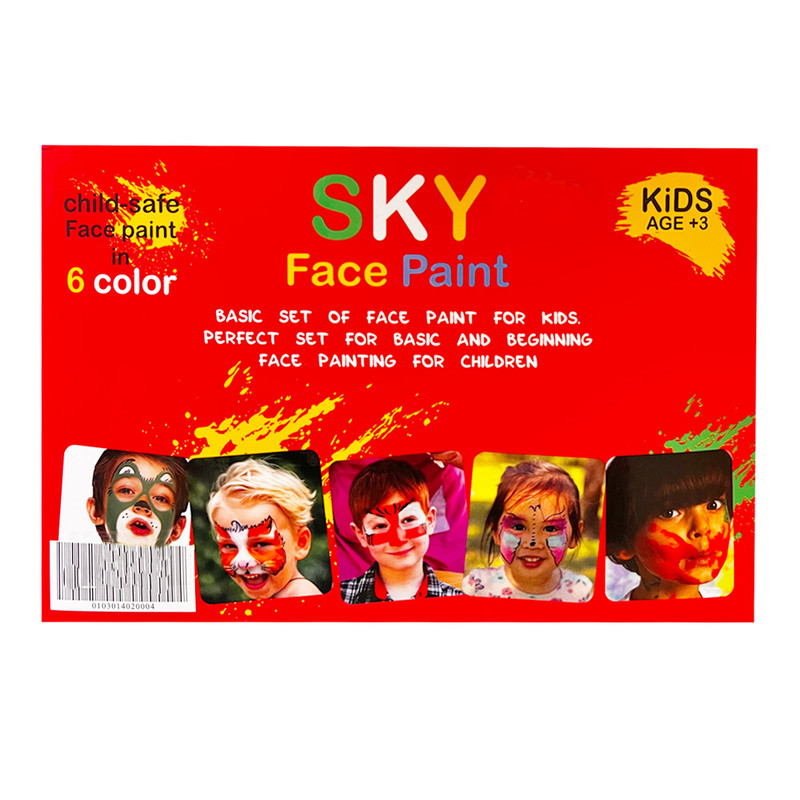 خرید و قیمت رنگ گریم صورت اسکای کد 132125 بسته 6 عددی