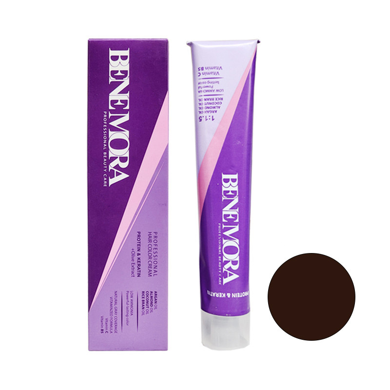 خرید و قیمت رنگ مو بن مورا شماره 7.34 حجم 100 میلی لیتر رنگ بلوند تنباکویی متوسط