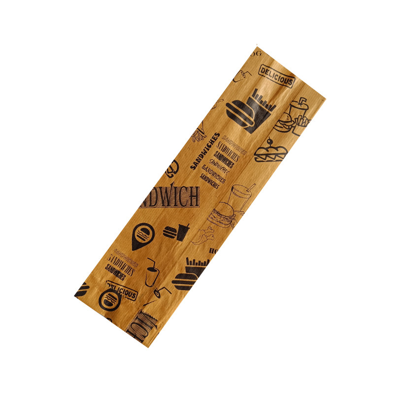 پاکت ساندویچ مدل پاکت کرافت بسته 100 عددی