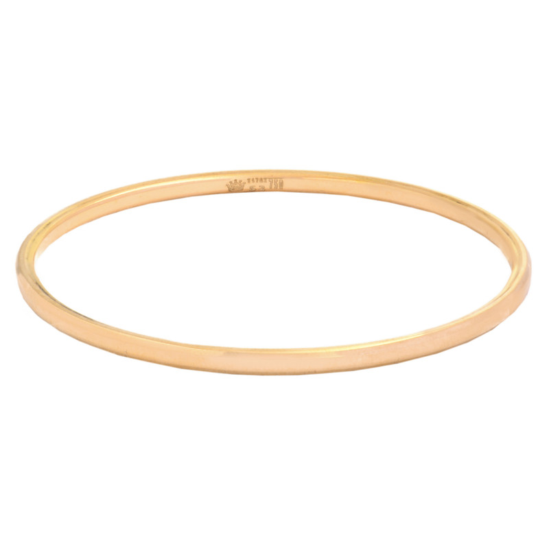 النگو طلا 18 عیار زنانه طلای مستجابی مدل آینه ای پروفیلی کد T1702 سایز 3