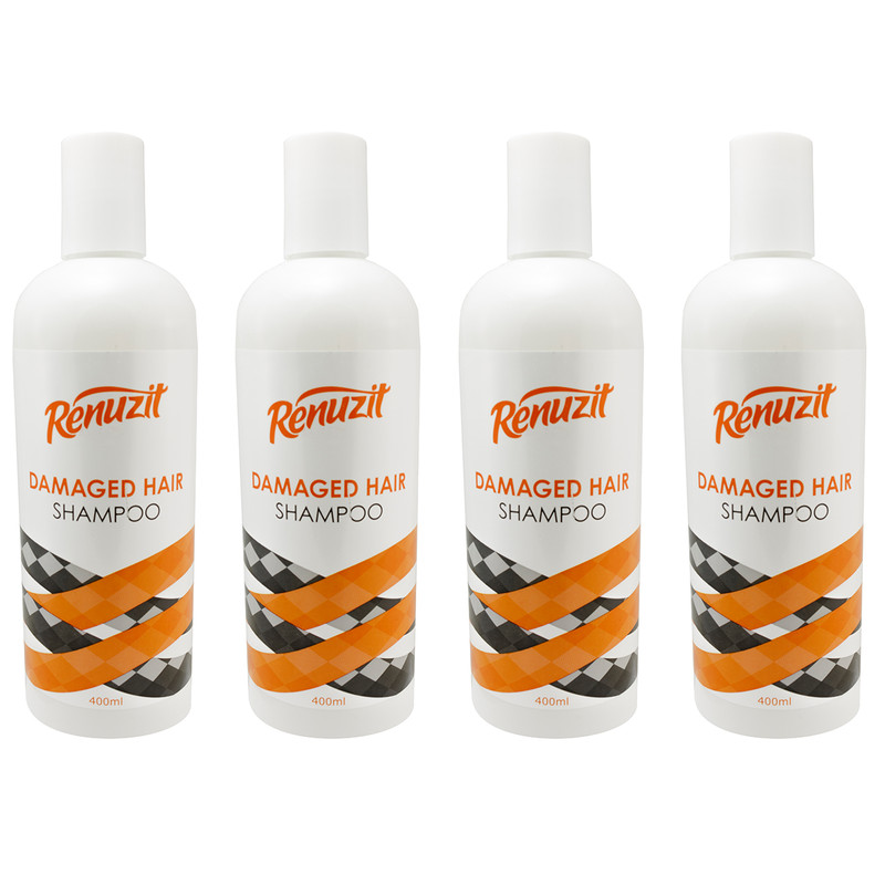 شامپو مو رینو زیت مدل DAMAGED HAIR حجم 400 میلی لیتر مجحوعه 4 عددی