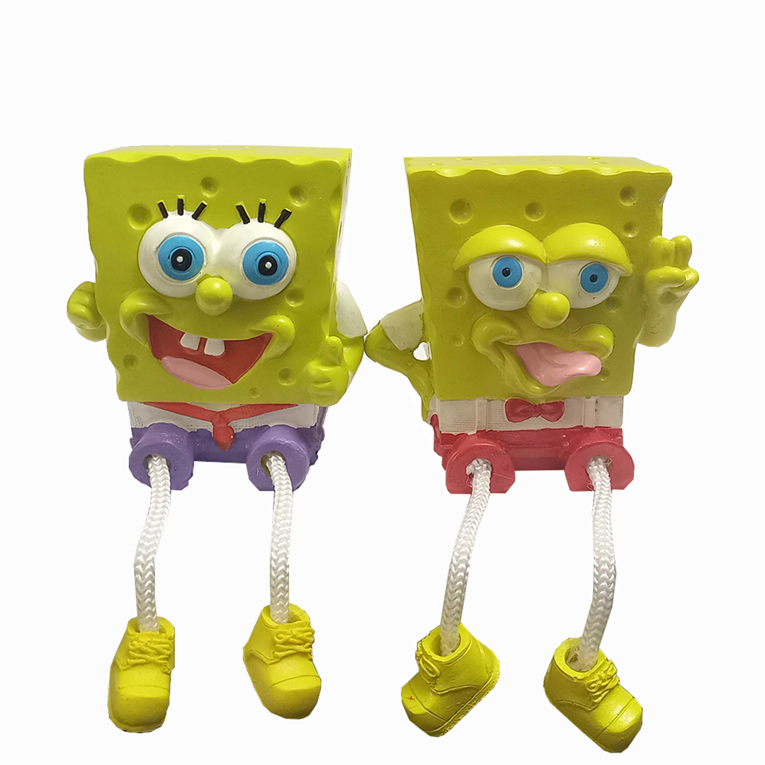 خرید و قیمت مجسمه طرح باب اسفنجی مجموعه دو عددی