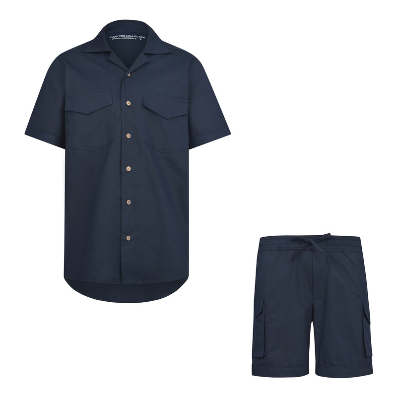 ست پیراهن و شلوارک مردانه کانتکس مدل 28