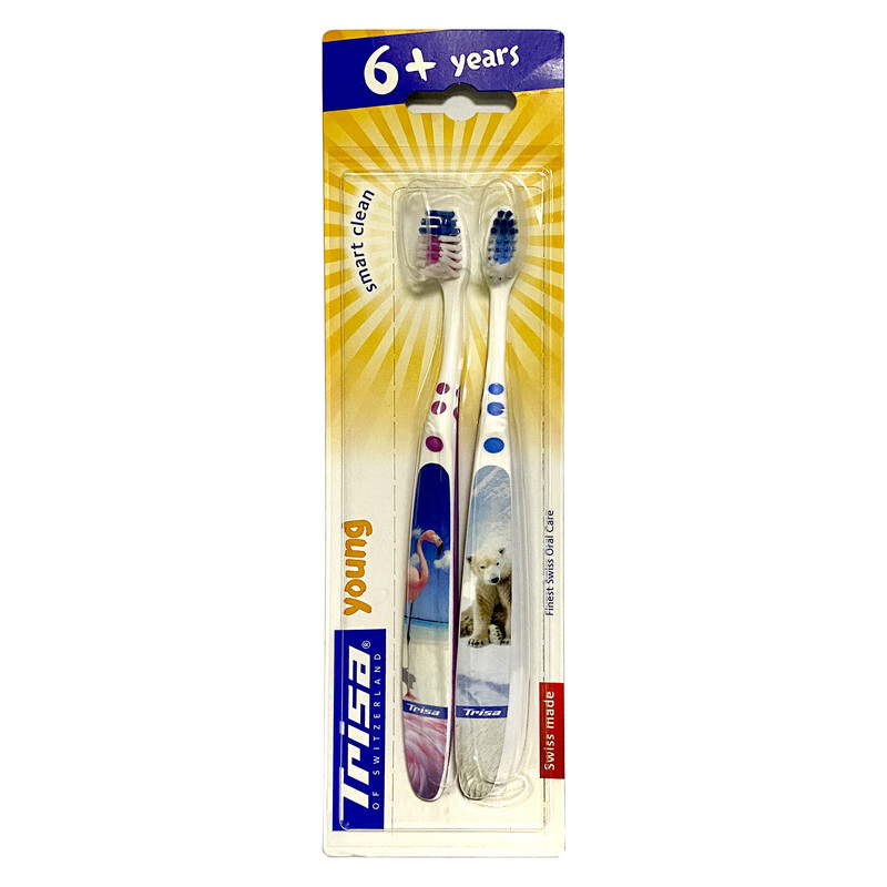 مسواک کودک تریزا مدل Smart Clean با برس نرم بسته 2 عددی