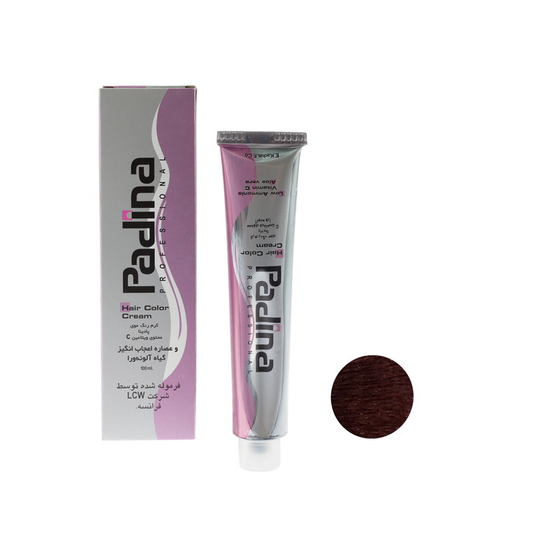 رنگ مو پادینا شماره 62-5 حجم 100 میلی لیتر رنگ بلوطی قرمز