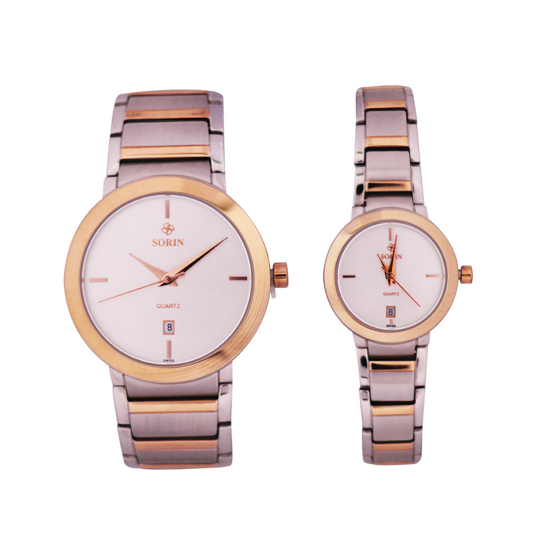 ست ساعت مچی عقربه ای زنانه و مردانه سورین مدل 0970