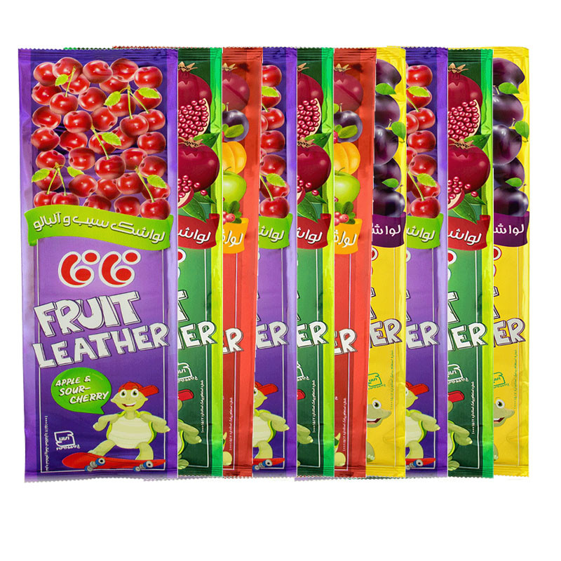 لواشک مخلوط میوه های آوا لاک پشتی فافا بسته 10 عددی