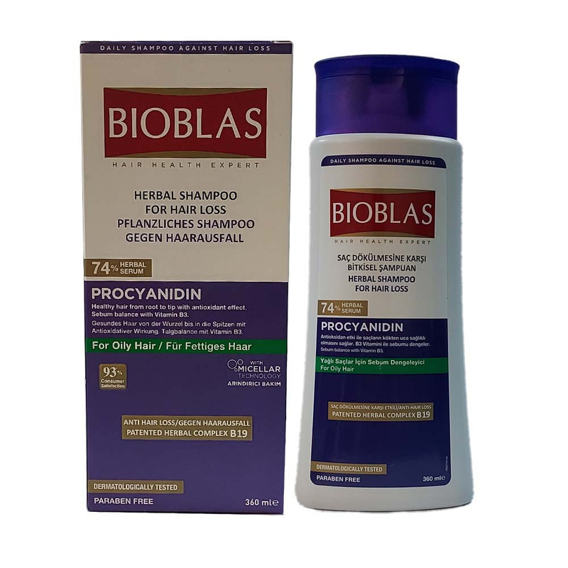 شامپو ضد ریزش مو بیوبلاس مدل Procyanidin حجم 360 میلی لیتر
