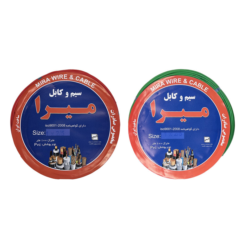 سیم برق افشان 1 در 2/5 میرا مدل G-R بسته دو عددی