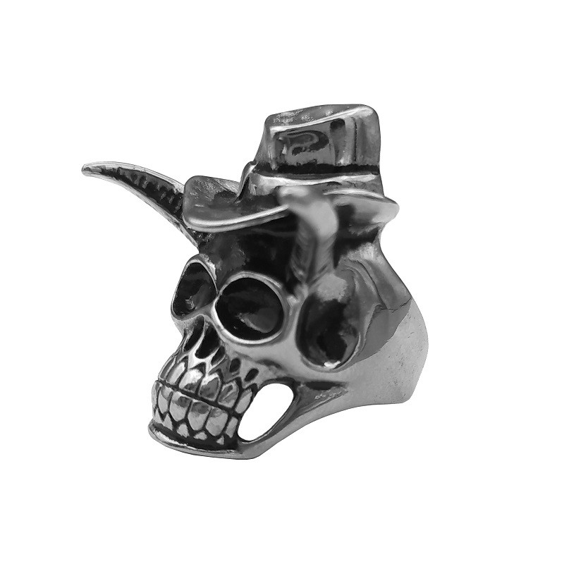 انگشتر مدل جمجمه شاخدار