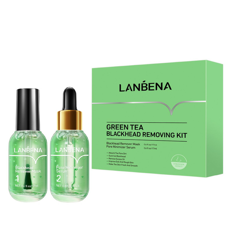 خرید و قیمت سرم پوست لنبنا مدل چای سبز و Blackhead حجم 35 میلی لیتر مجموعه 2 عددی