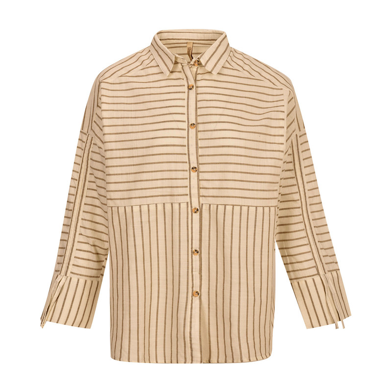 شومیز آستین بلند زنانه بادی اسپینر مدل 3771 کد 1 رنگ کرم