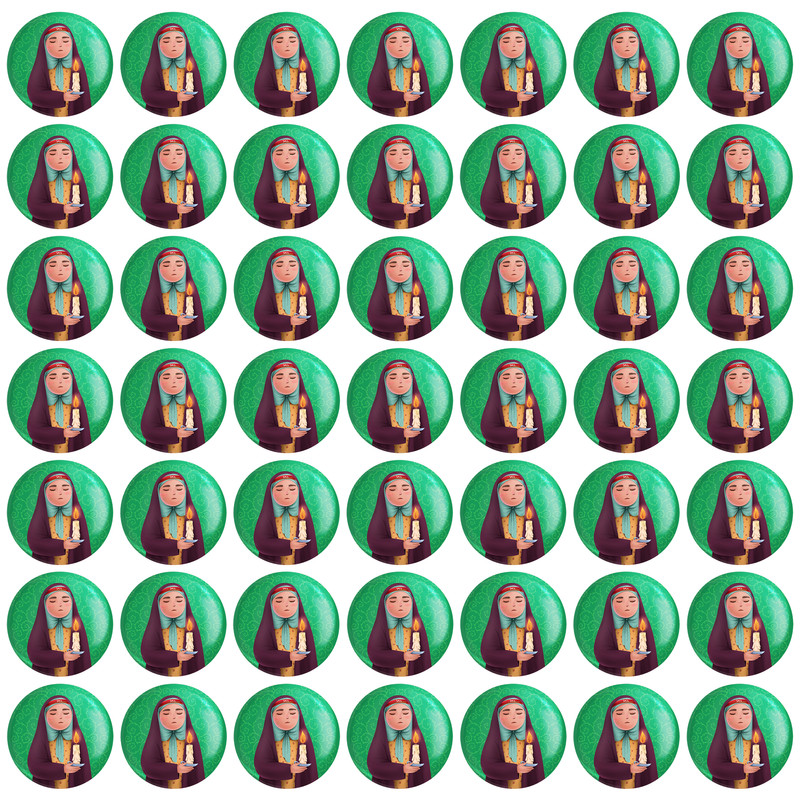 مگنت خندالو مدل کودکانه محرم و اربعین امام حسین کد 30010 بسته 49 عددی