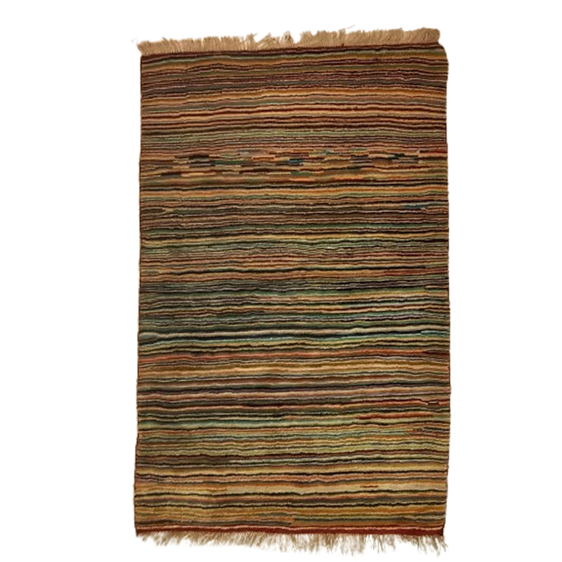 گبه فرش دستباف یک ونیم متری مدل بافت قشقای شیراز کد NKP.Z.N/65