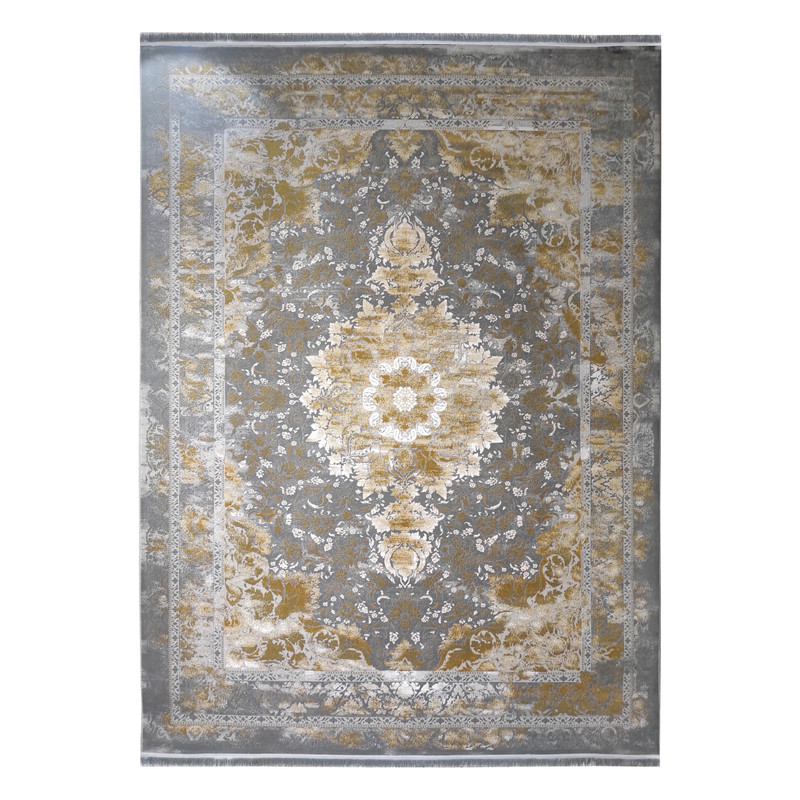 فرش ماشینی توس مشهد کد 724 زمینه بژ رنگی