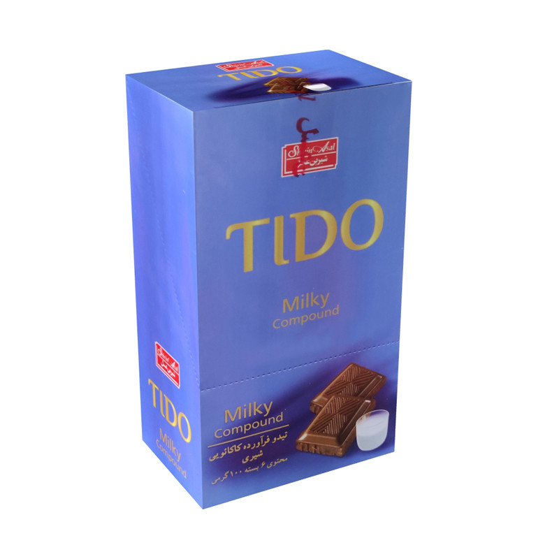 شکلات تابلت شیری تیدو شیرین عسل - 100 گرم بسته 6 عددی
