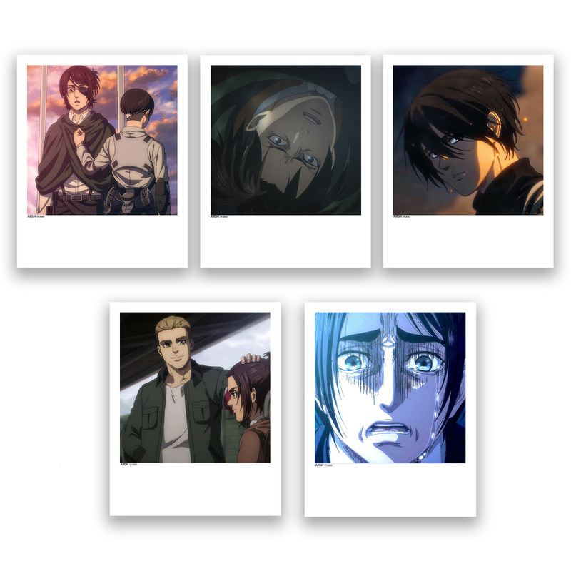 آویز تزیینی عرش مدل انیمه اتک آن تایتان Attack on Titan کد Asa007 مجموعه 5عددی