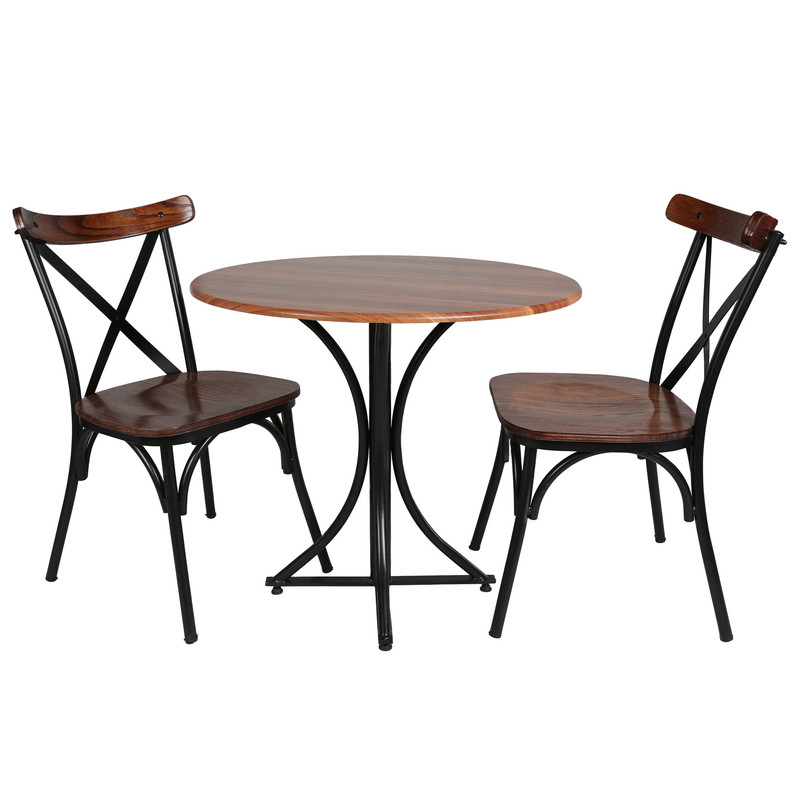 میز و صندلی ناهارخوری دو نفره مدل تونت لهستانی پایه فلزی GCH