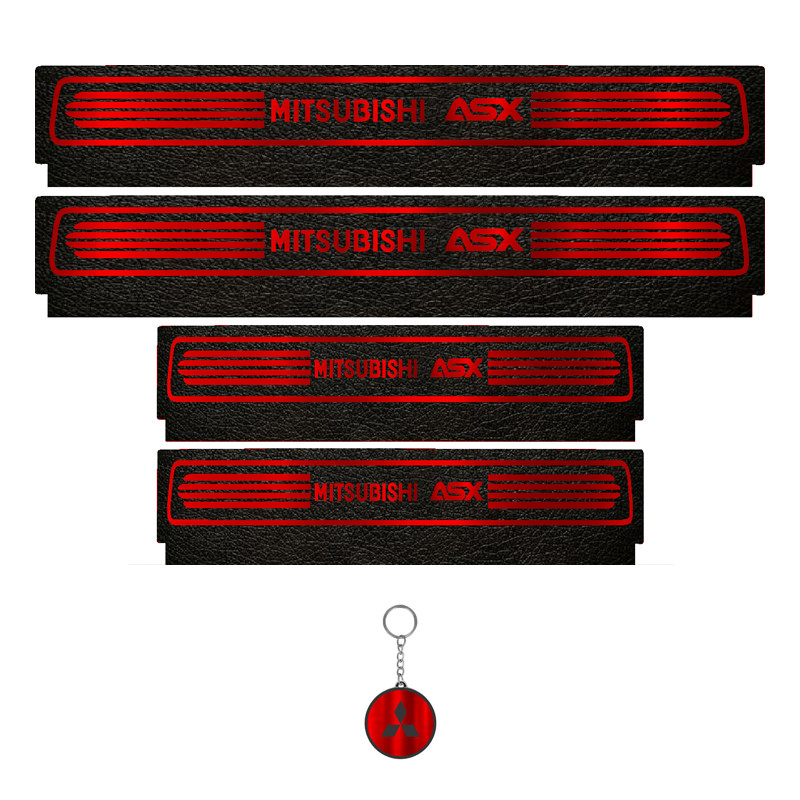 برچسب پارکابی خودرو لندمون کد LM060 MR مناسب برای میتسوبیشی ASX مجموعه 4 عددی به همراه جا کلیدی