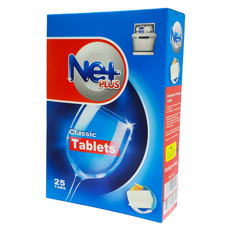 خرید و قیمت قرص ماشین ظرفشویی نت پلاس مدل N1 بسته 25 عددی