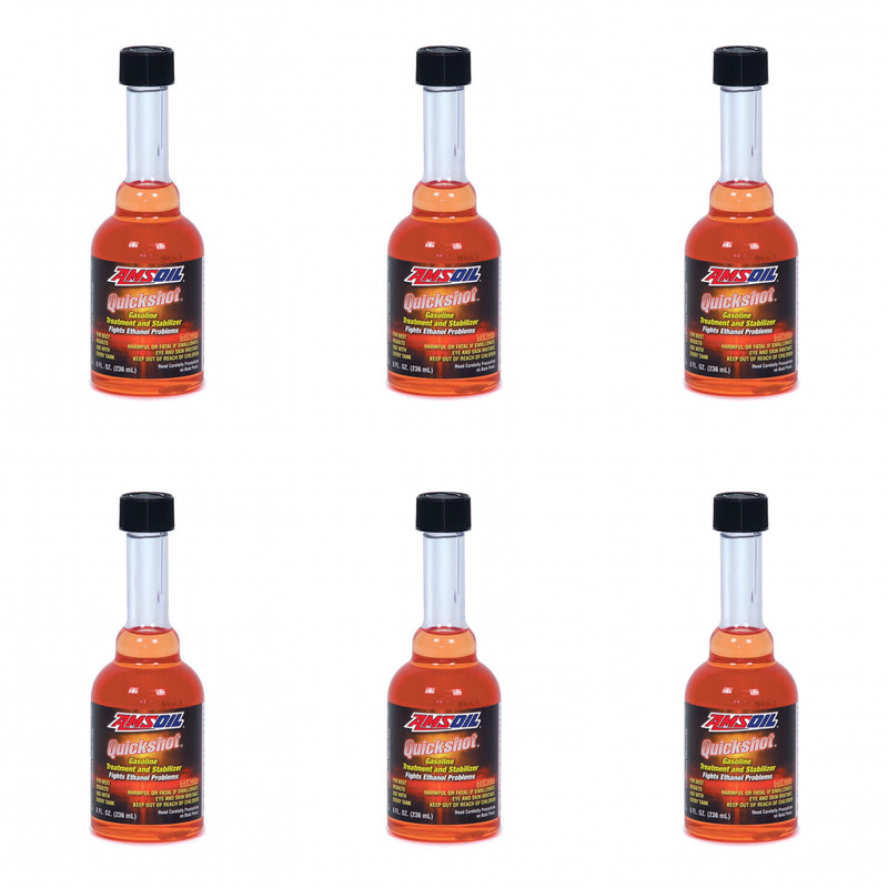 مکمل تثبیت کننده سوخت و تمیزکننده سیستم سوخت رسانی ای ام اس اویل مدل QUICK SHOT حجم 236 میلی لیتر مجموعه 6 عددی