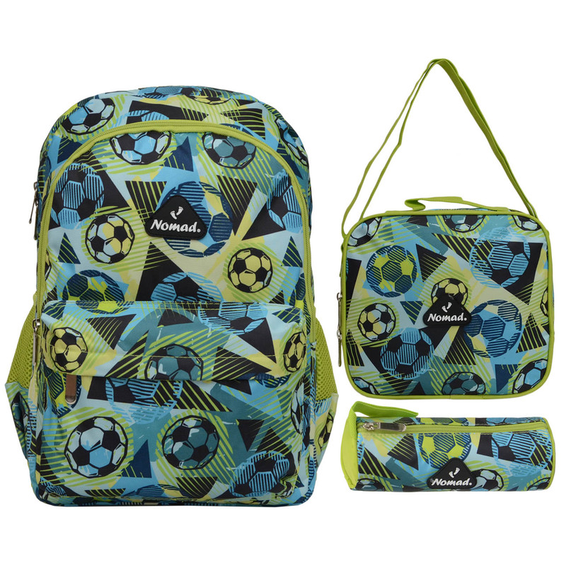 خرید و قیمت کوله پشتی نومد مدل GOAL به همراه کیف غذا و جامدادی