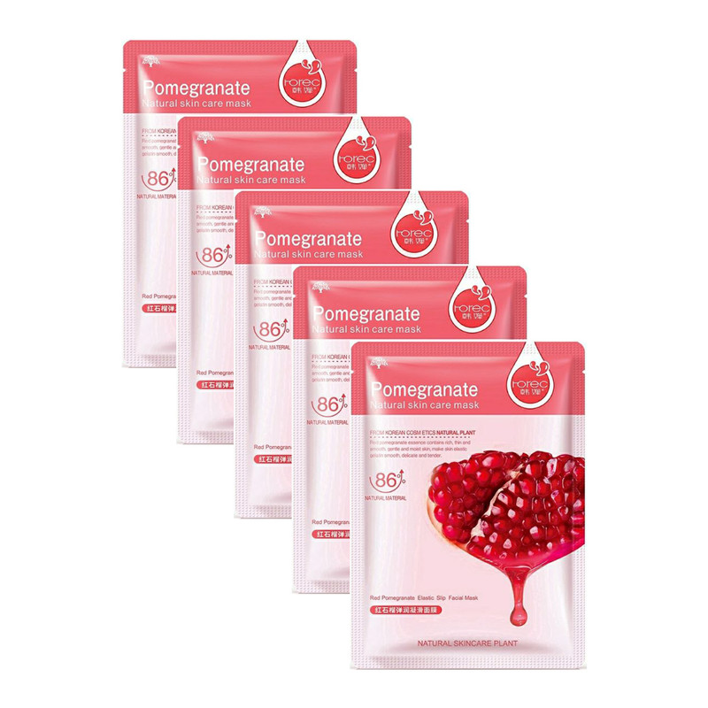 ماسک صورت رورک مدل انار حجم 30 میلی لیتر مجموعه 5 عددی