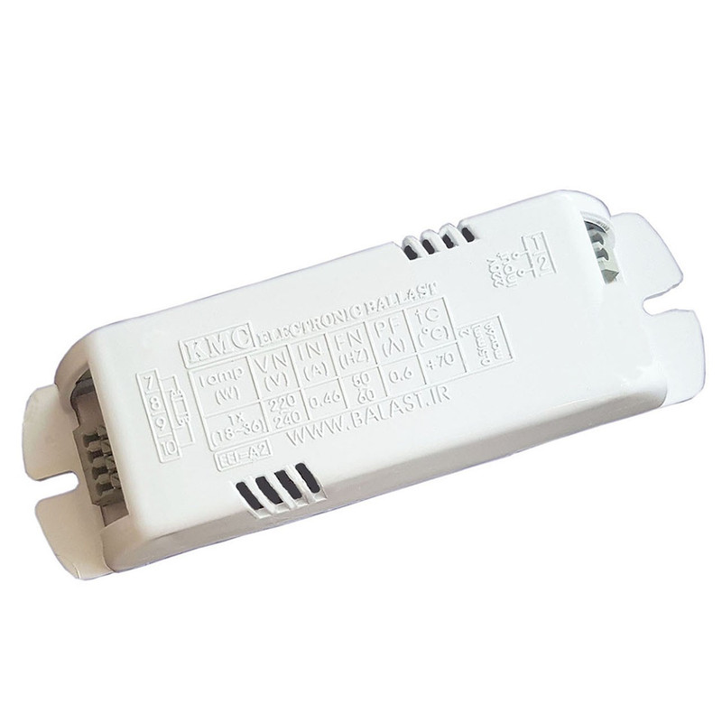 ترانس الکترونیکی 1x36 لامپ مهتابی و اف پی ال کی ام سی