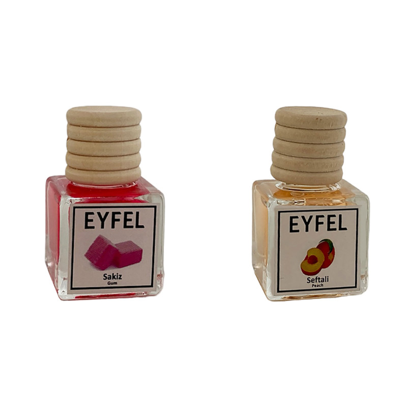 خوشبوکننده خودرو مدل آدامس و هلو حجم 10 میلی لیتر مجموعه 2 عددی