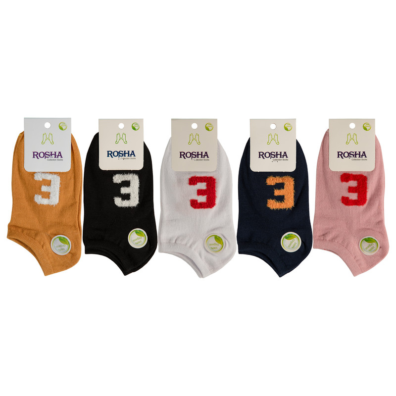 خرید و قیمت جوراب ساق کوتاه دخترانه روشا مدل 04 مجموعه 5 عددی