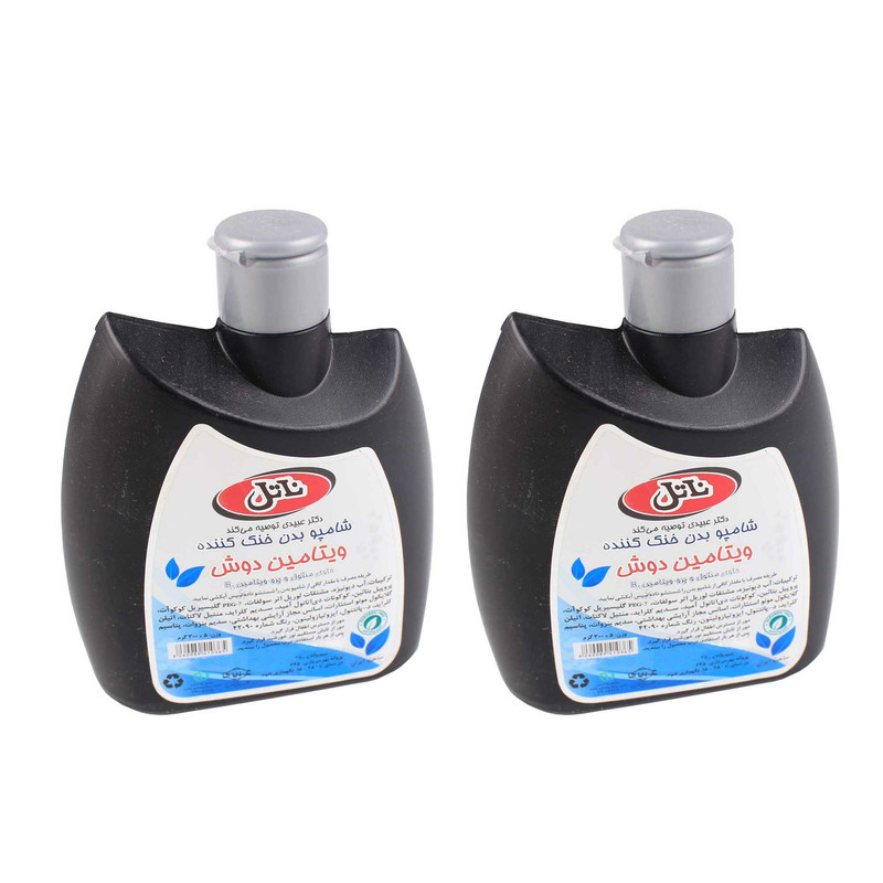 شامپو بدن ناتل مدل خنک کننده وزن 300 گرم مجموعه 2 عددی