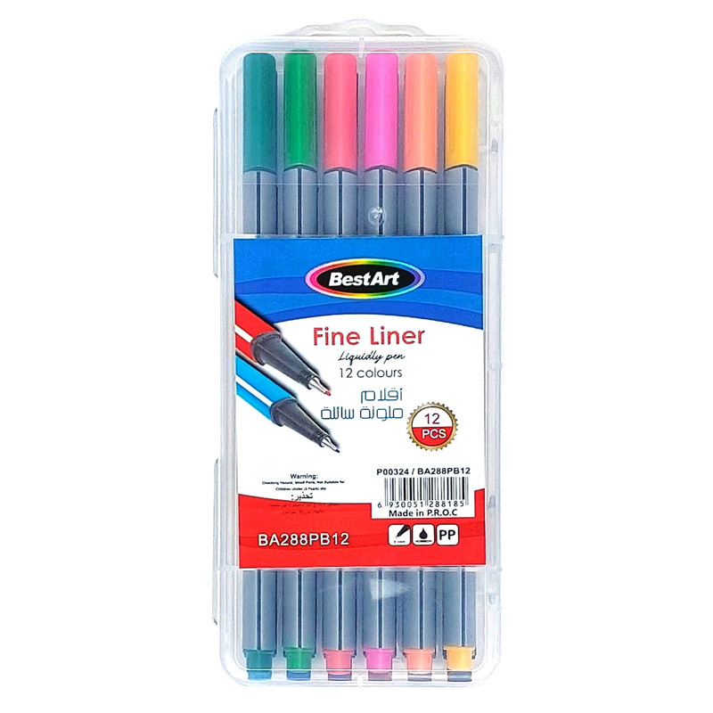 روان نویس بست آرت مدل فاین لاینر بسته 12 عددی